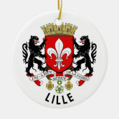 Wapen van Rijsel, Frankrijk Keramisch Ornament (Voorkant)