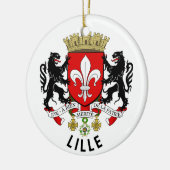 Wapen van Rijsel, Frankrijk Keramisch Ornament (Links)