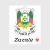 Wapen van Rio Grande do Sul - Brazilië Sticker (Vel)