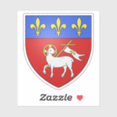 Wapen van Rouen, Seine-Maritime, Normandië Sticker (Vel)