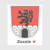 Wapen van Rožnov pod Radhoštěm, Tsjechië Sticker (Vel)