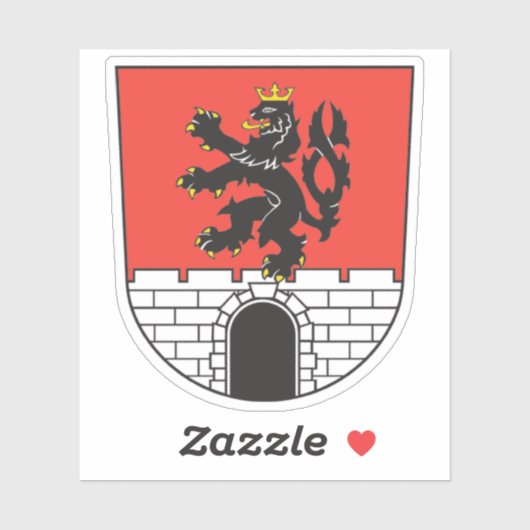 Wapen van Rožnov pod Radhoštěm, Tsjechië Sticker (Vel)
