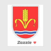 Wapen van Ruggell, Liechtenstein Sticker (Vel)