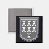 Wapen van Saksen Magneet (Voorkant / Achterkant)