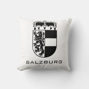 Wapen van Salzburg Monochroom Fijne Kunst Kussen