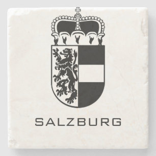 Wapen van Salzburg Monochroom Fijne Kunst Stenen Onderzetter