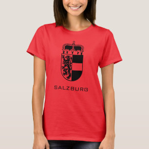 Wapen van Salzburg Monochroom Fijne Kunst T-shirt