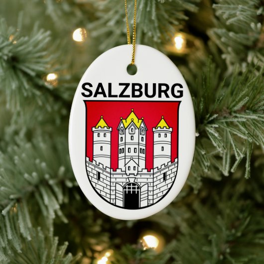wapen van Salzburg - OOSTENRIJK Keramisch Ornament (Boom)