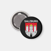 wapen van Salzburg - OOSTENRIJK Magneet (Voorkant / Achterkant)