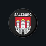 wapen van Salzburg - OOSTENRIJK Magneet<br><div class="desc">Het historische centrum van Salzburg - Altstadt - is beroemd om zijn barokarchitectuur en is een van de best bewaarde stadscentra ten noorden van de Alpen.</div>