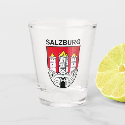 wapen van Salzburg - OOSTENRIJK Shot Glas (Voorkant)