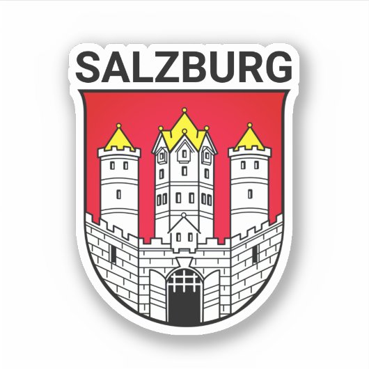 wapen van Salzburg - OOSTENRIJK Sticker (Voorkant)