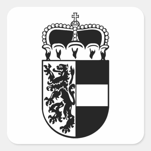 Wapen van Salzburg Vierkante Sticker (Voorkant)