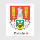 Wapen van Salzgitter, Duitsland Sticker (Vel)