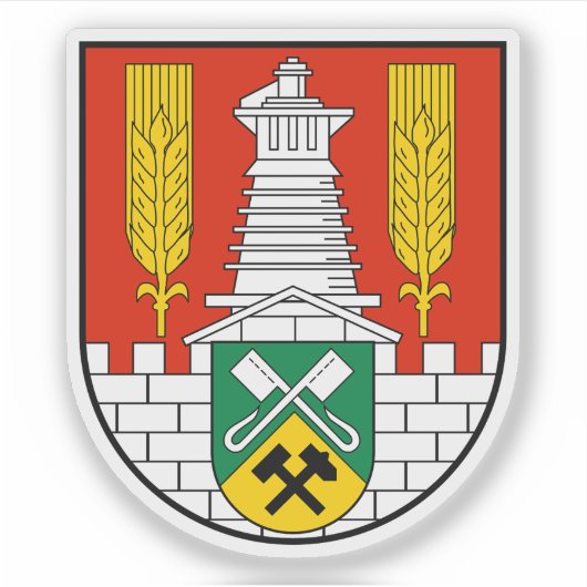 Wapen van Salzgitter, Duitsland Sticker (Voorkant)