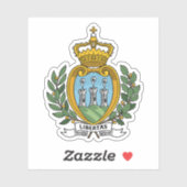 Wapen van San Marino Sticker (Vel)