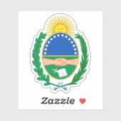 Wapen van San Nicolás partido, Argentinië Sticker (Vel)