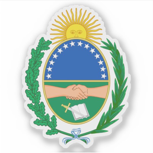 Wapen van San Nicolás partido, Argentinië Sticker (Voorkant)