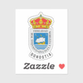 Wapen van San Sebastián, Gipuzkoa - ESP Sticker (Vel)