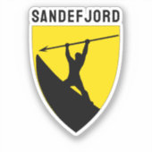 Wapen van Sandefjord, Noorwegen Sticker (Voorkant)