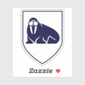 Wapen van Sandgerði, IJsland Sticker (Vel)