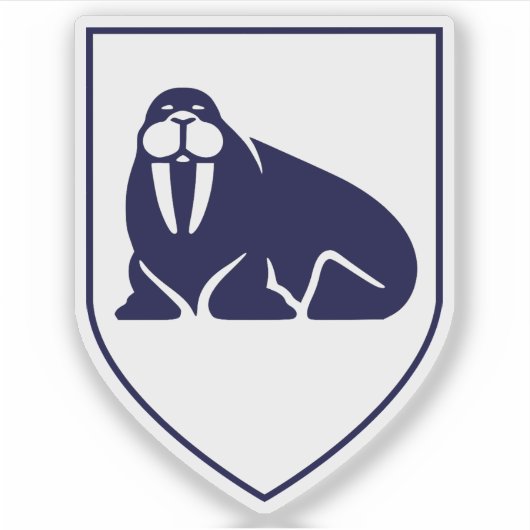 Wapen van Sandgerði, IJsland Sticker (Voorkant)