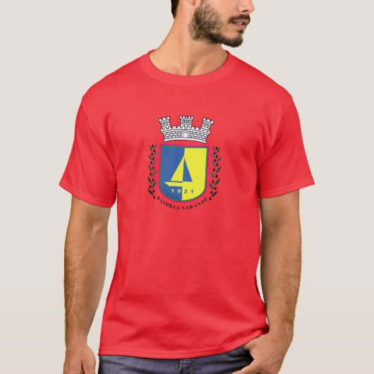 Wapen van Sarandë, Albanië T-shirt (Voorkant)