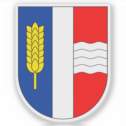 Wapen van Schaan, Liechtenstein Sticker (Voorkant)