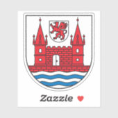 Wapen van Schwedt Sticker (Vel)