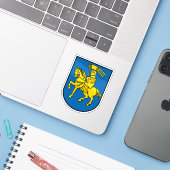 Wapen van Schwerin, Duitsland Sticker (Laptop met iPhone)