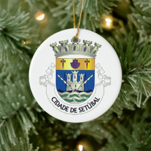 Wapen van Setúbal, PORTUGAL Keramisch Ornament