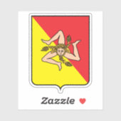 Wapen van Sicilië, Italië Sticker (Vel)