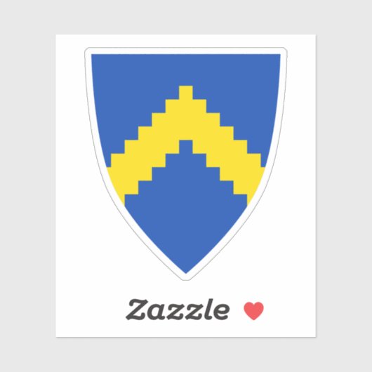 Wapen van Sillamäe, Estland Sticker (Vel)