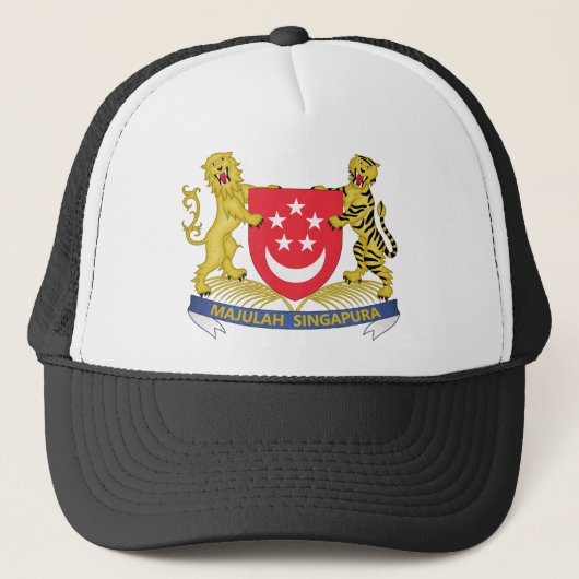 wapen van singapore trucker pet (Voorkant)