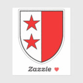 Wapen van Sion, Zwitserland Sticker (Vel)