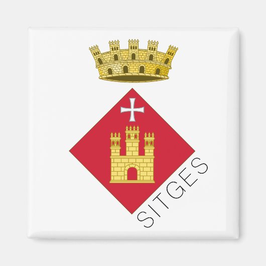 Wapen van Sitges, Catalonië (ESP) Magneet (Voorkant)