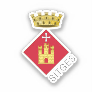 Wapen van Sitges, Catalonië (ESP) Sticker