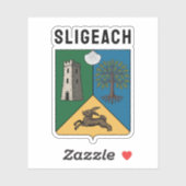 Wapen van Sligo, Ierland Sticker (Vel)