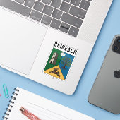 Wapen van Sligo, Ierland Sticker (Laptop met iPhone)