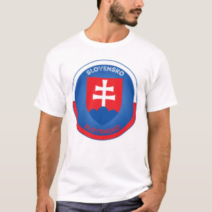 Wapen van Slowakije Cirkelvorm T-shirt