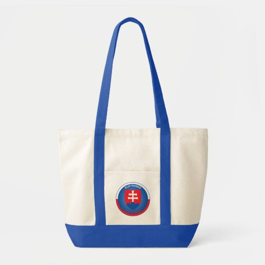 Wapen van Slowakije Cirkelvorm Tote Bag (Voorkant)