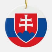 Wapen van Slowakije Keramisch Ornament (Voorkant)