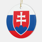 Wapen van Slowakije Keramisch Ornament (Links)