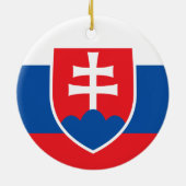 Wapen van Slowakije Keramisch Ornament (Achterkant)