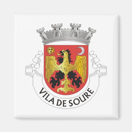Wapen van Soure, Portugal Magneet (Voorkant)