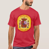 Wapen van Spanje Cirkelvorm  T-shirt (Voorkant)