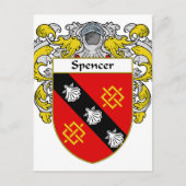 Wapen van Spencer/familiewapen (gemanteld) Briefkaart (Voorkant)