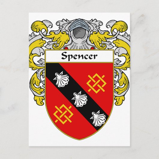 Wapen van Spencer/familiewapen (gemanteld) Briefkaart (Voorkant)