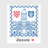 Wapen van Split, Kroatië Sticker (Vel)