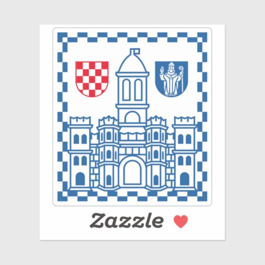 Wapen van Split, Kroatië Sticker (Vel)